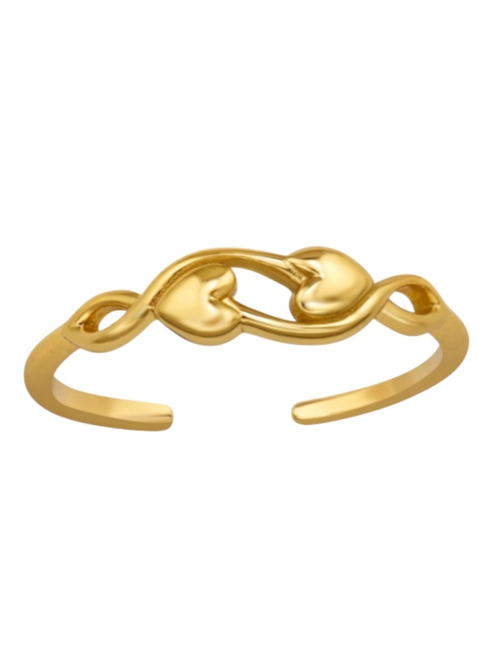 14K Gold Vermeil Adjustable Toe Ring